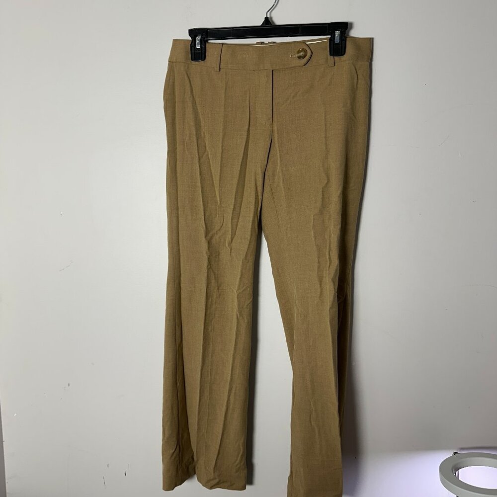 EUC Ann Taylor LOFT Petites Khaki Slacks Pants 2P 2 Tan Brown Womens